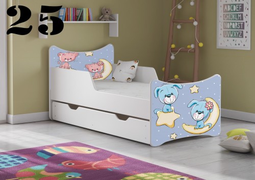 Otroška postelja SMB Luna in zvezdice